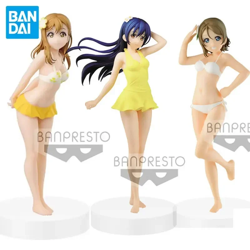 In Stock Bandai Original EXQ Love Live Kunikida Hanamaru Sonoda Umi SUMMER Watanabe You Action Figure Model Children's Gifts