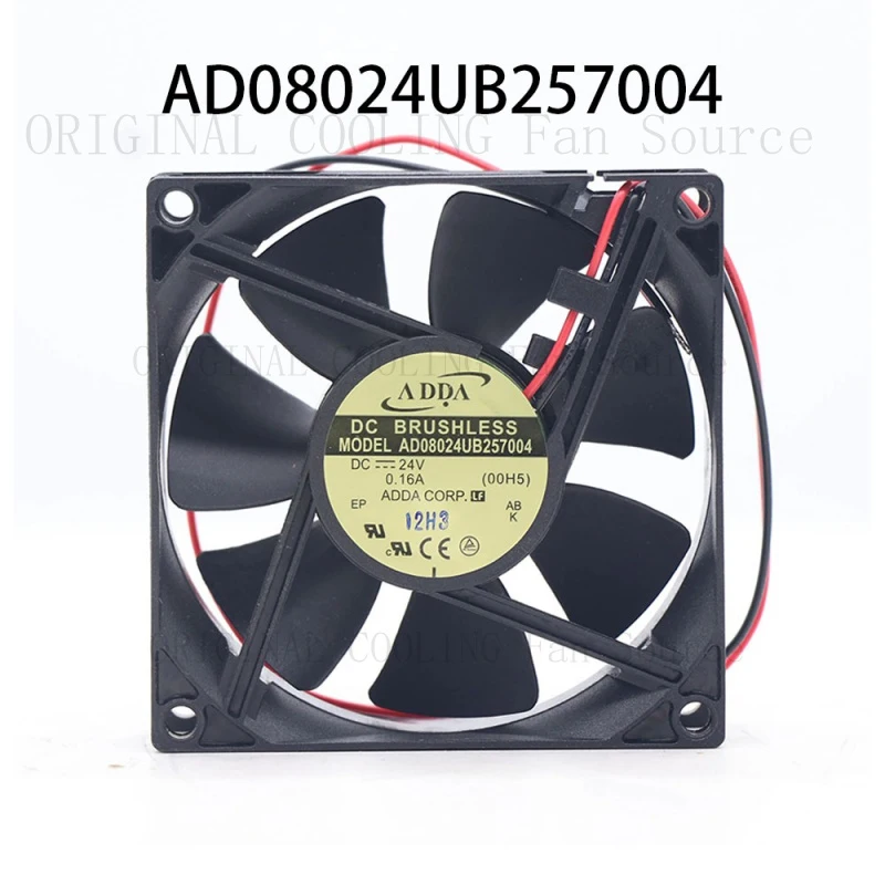 H  New sealed AD08024UB257004 80*80*25MM AD0824UB-A70GL 24V 0.16A  FOR  ADDA radiator