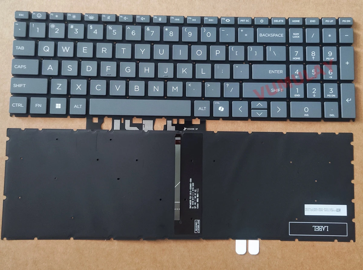 US Backlit Keyboard for HP Pavilion 16-AF 16T-AF 16-AF0087NR 16-AF0770NG 16-AG 16-AG0087NR 16-AG0013AU TPN-C177