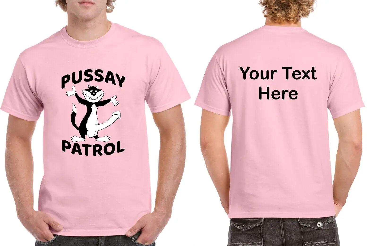 Personalised PUSSAY PATROL T-shirt STAG DO Holidays Summer Fancy Groom Party Top