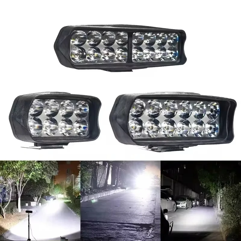 Motorcycle headlights 12LED 16LED spotlights super bright mo