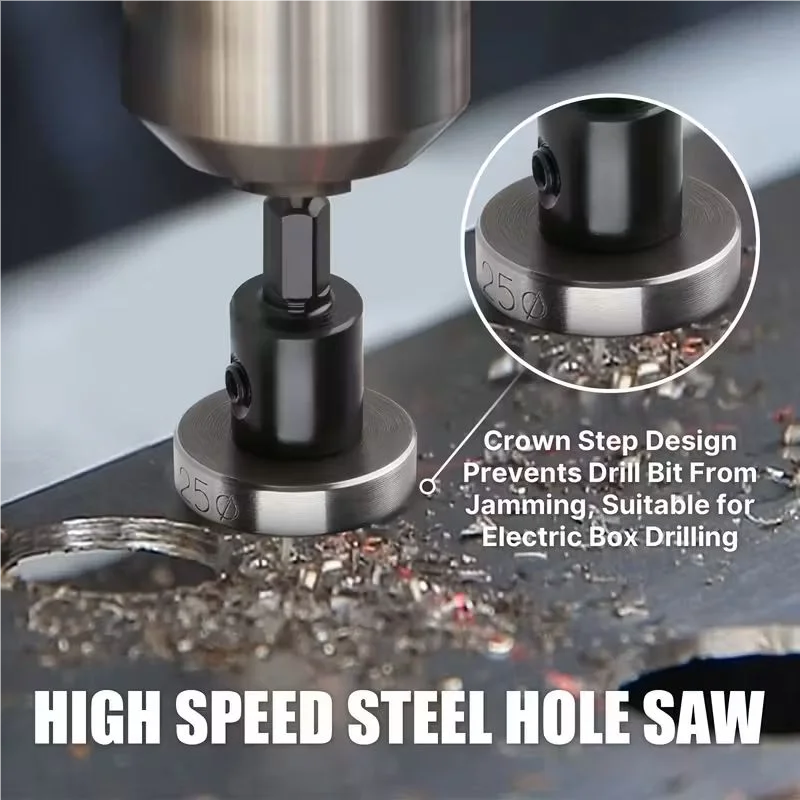 12-個-hss-ホールソーカッターセット高速度鋼ドリルビットステンレス鋼金属木材穴あけ電動工具アクセサリー用