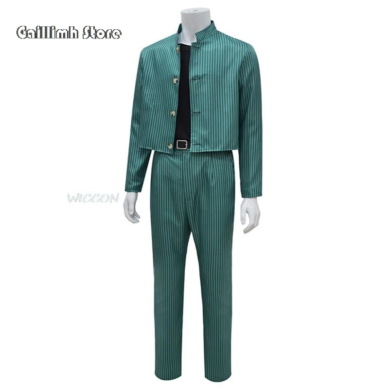 Anime Yuyu Hakusho Urameshi Yūsuke Cosplay Kostüm Top Jacke Hosen Full Set Männer Uniform Halloween Party