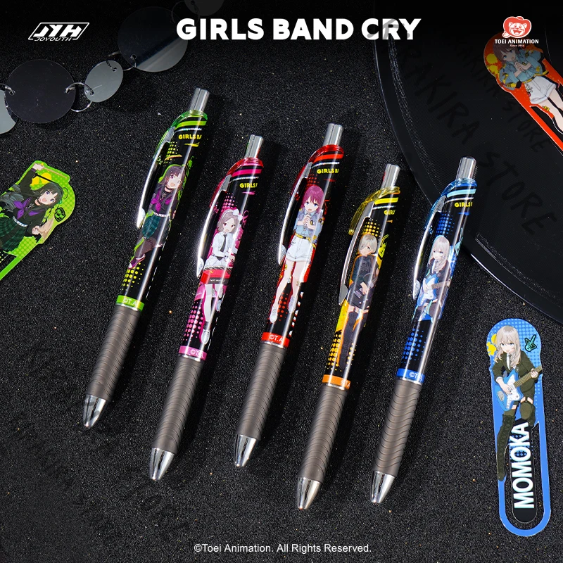 

GIRLS BAND CRY Anime Press Gel Pen Rupa TOMO EBIZUKA Hina Neutral Pens Official Genuine MOMOKA KAWARAGI SUBARU AWA Cosplay Gifts