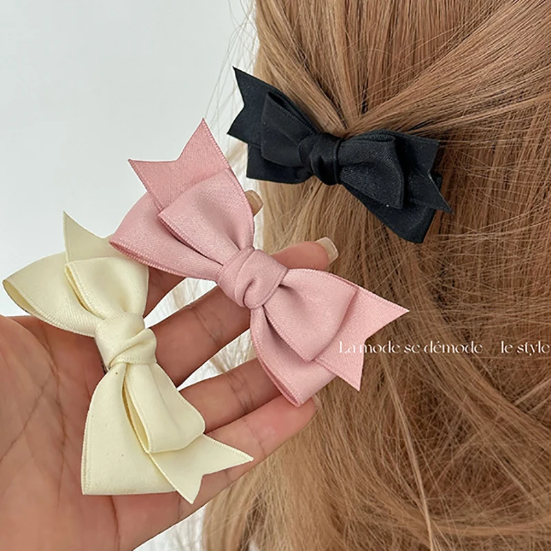 

New Sweet Bow Hair Clip Bowknot Geometric Barrettes Hairpin Girls Women Accessories Headwear Side Pins