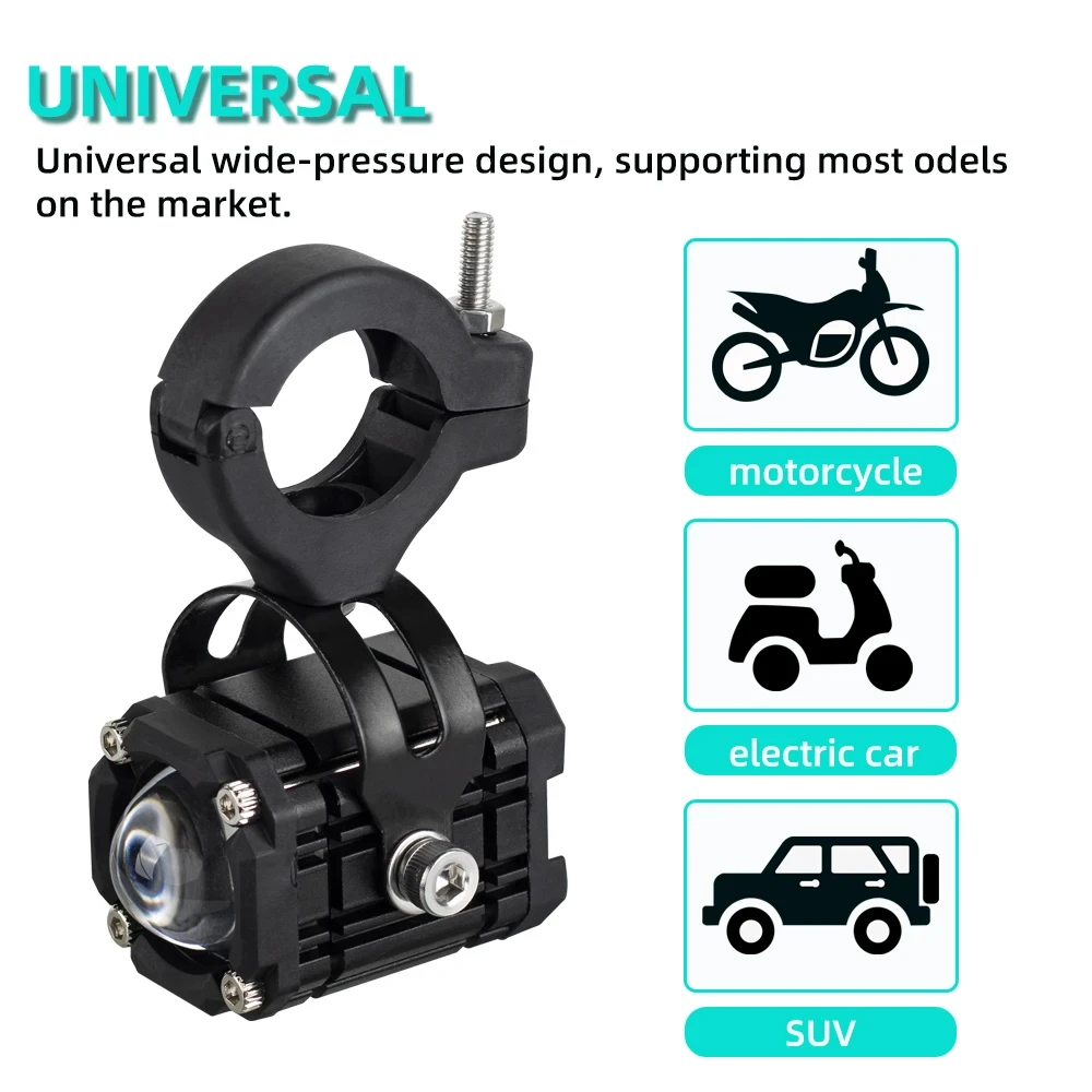 Universal Motorcycles Headlight Fog Light Led Auxiliary Driving Lamp For BMW R 1200GS R1250GS ADV F800GS K1600,Honda CRF1000L image 5