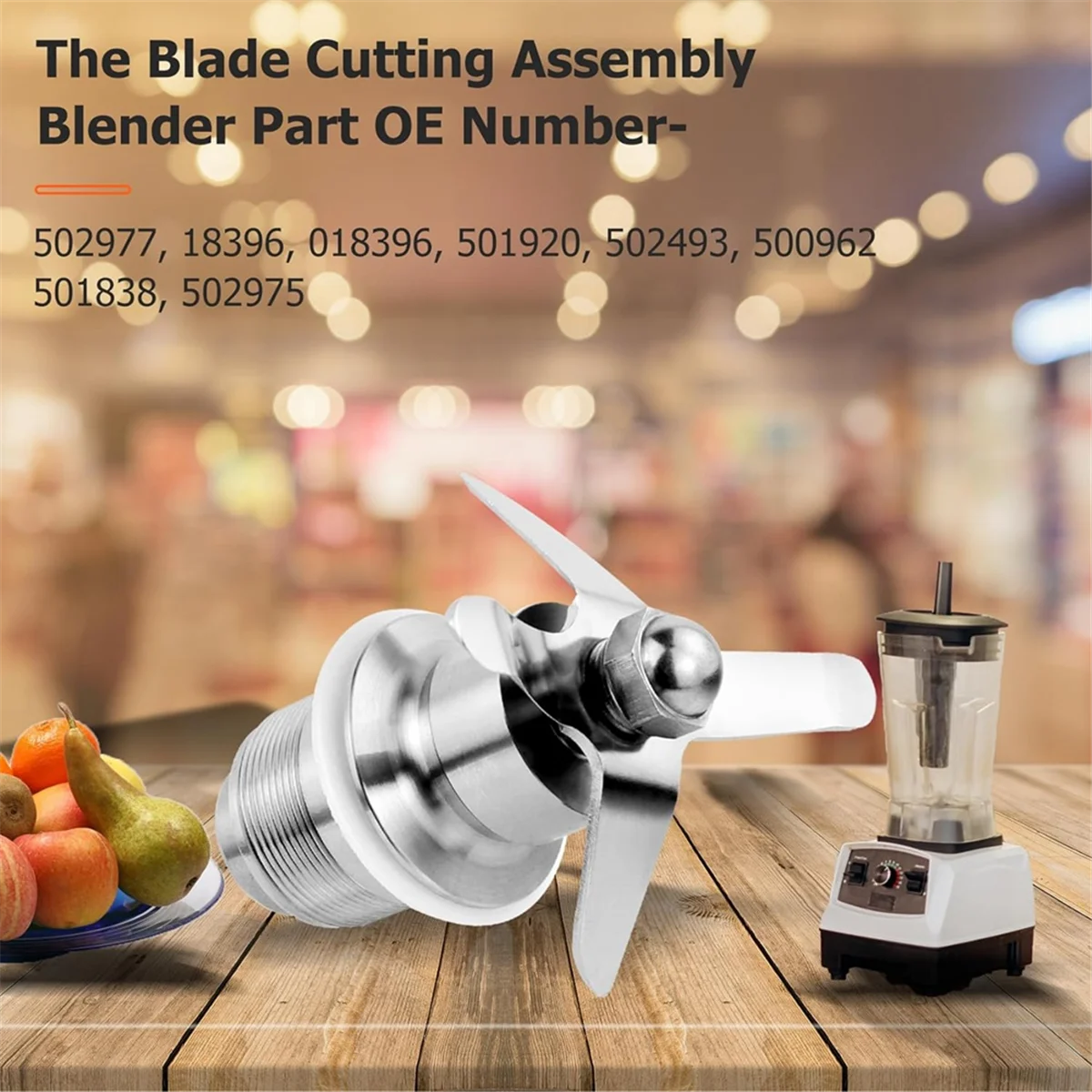 AUU-502977 Blending Assembly Blade Cutting Assembly Blender Part 502977 18396 018396 Compatible for CB6/CB10/CB15