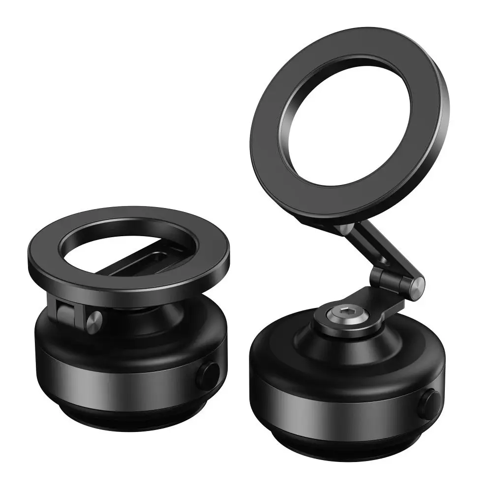 Vacuum Adsorption Magnetic Mobile Phone Holder Car Mount Folding Tablet Stand Suction Cup Universal Phone Bracket