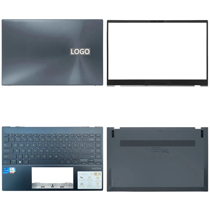 

New For ASUS ZenBook 14 UX425 UX425J UX425JA U4700J Laptop LCD Back Cover Front Bezel Upper Palmrest Bottom Case Keyboard Hinges