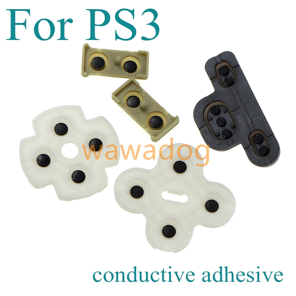 1set untuk Sony PS3 Controller Soft Rubber Replacement Silicone Conductive Adhesive Button Pad Keypad