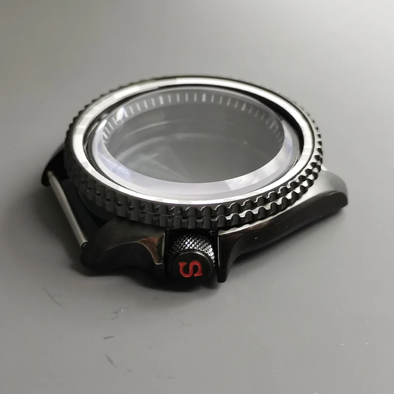 42mm SKX007 Watch Case Sapphire Crystal Glass Fits NH35 NH36 4R 7S Movement 28.5mm Dial With Bezel Insert Men Watch Repair Parts