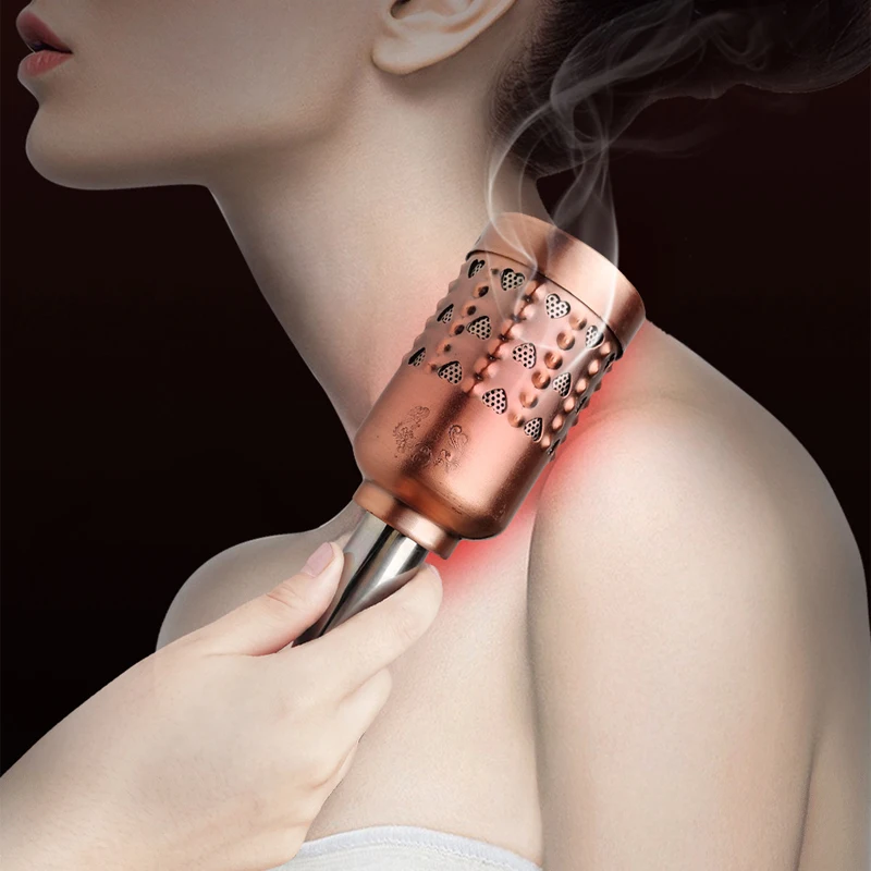 

Scrollable Face Body Meridian Warm Moxibustion Jade Moxibustion Massage Moxa Stick Body Health Care