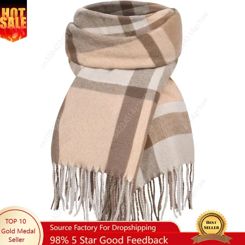 

Pleneal Scarf for Women - Womens Winter/Fall Scarf, Long Plaid Shawls and Wraps, Cashmere Feel Blanket Pashmina Scarves