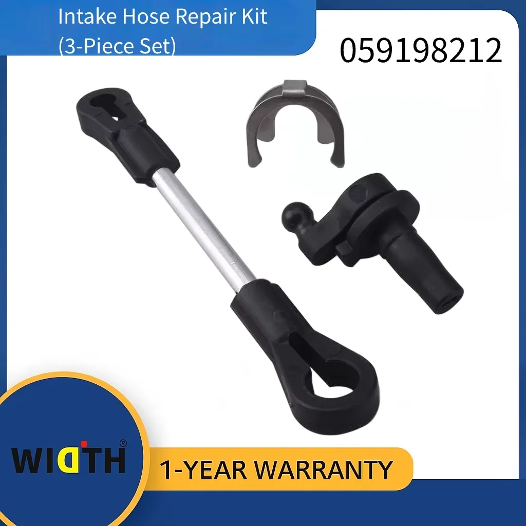 

059198212 Intake Hose Repair Kit (3-Piece Set) for VW Touareg Audi Q5 A6 Q7 2006-2011 | for 1.8T / 2.0T EA888 Gen1 / Gen2