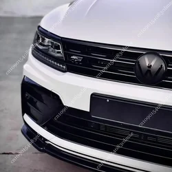 For VW Volkswagen Tiguan MK2 TDI TSI R R-LINE AIISPACE 2017-2023 Front Headlight Eyebrow Gloss Painted Molding Cover Trim Bar