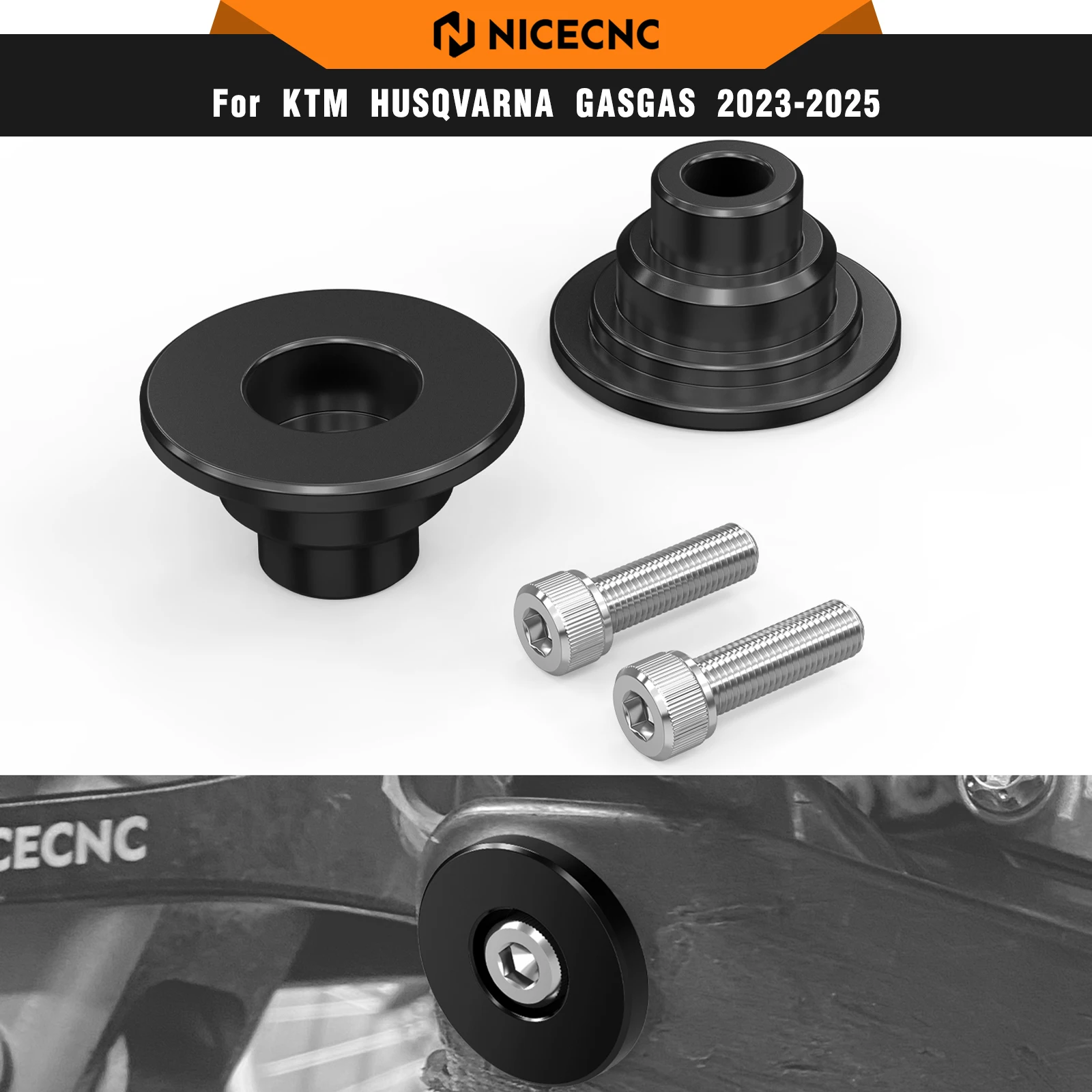 

NICECNC For KTM EXC 300 2024 2025 Skid Plate Bushings Spacers For KTM EXCF 350 SX 125 SXF 450 Husqvarna TE300 FE450 GasGas EC300