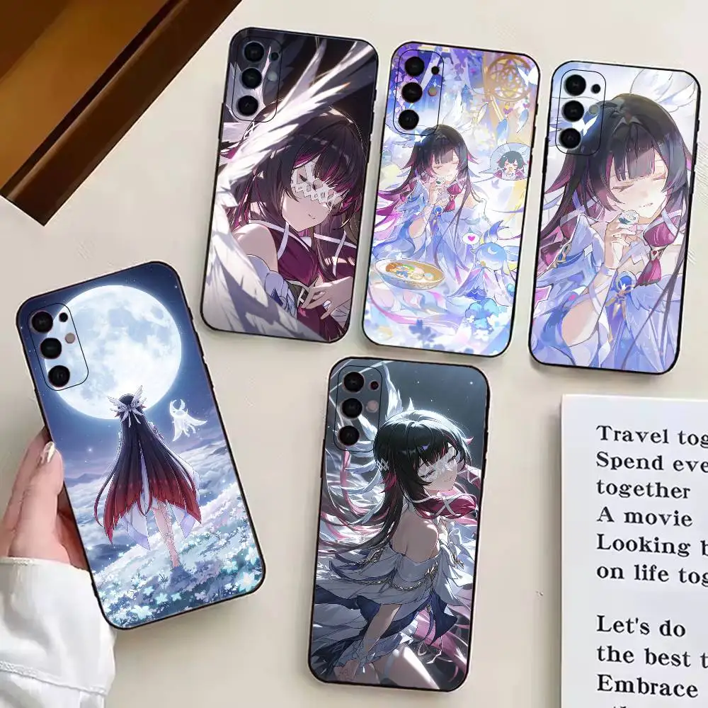Genshin Impact Damselette Columbina Phone Case For Samsung S25,S24,S21,S22,S23,S30,Ultra,S20,Plus,Fe,Soft Silicone Black Cover