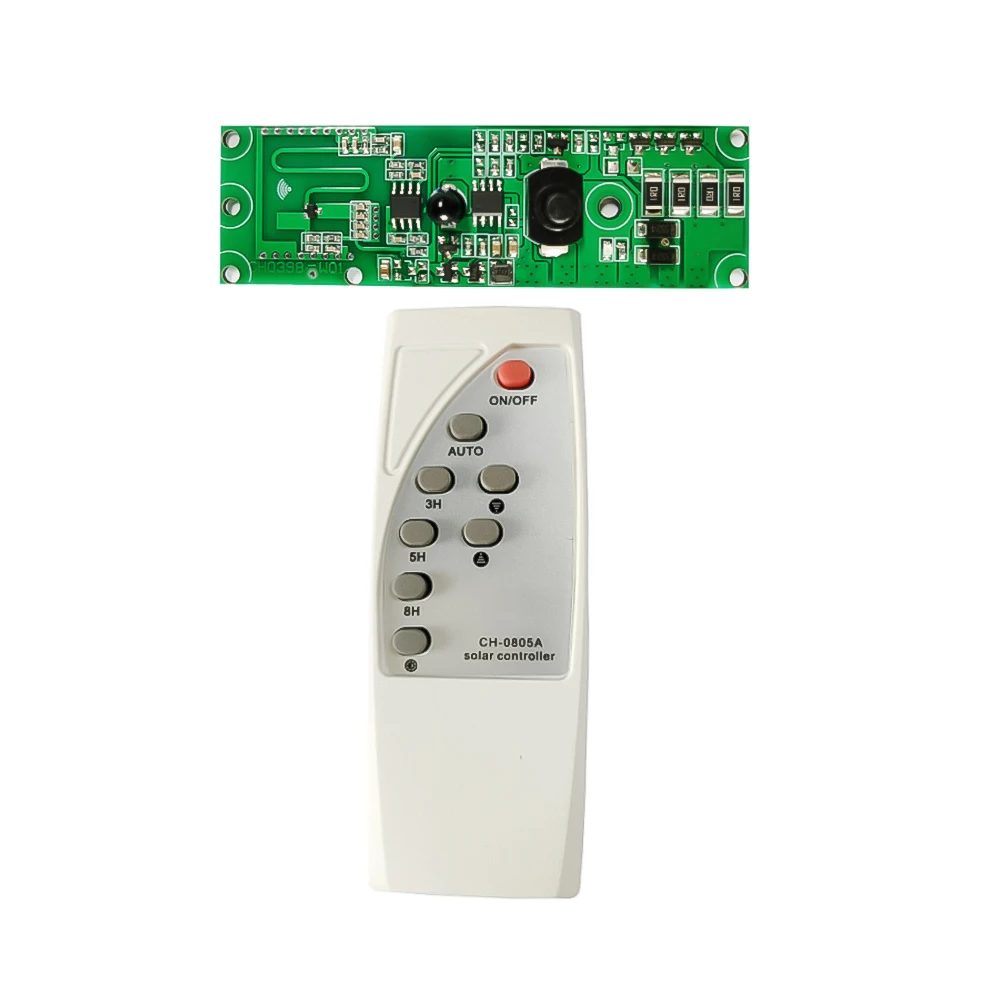 3.2V3.7V Sensore radar a microonde Lampada da parete solare umana Scheda di controllo del circuito del sensore umano a microonde con telecomando