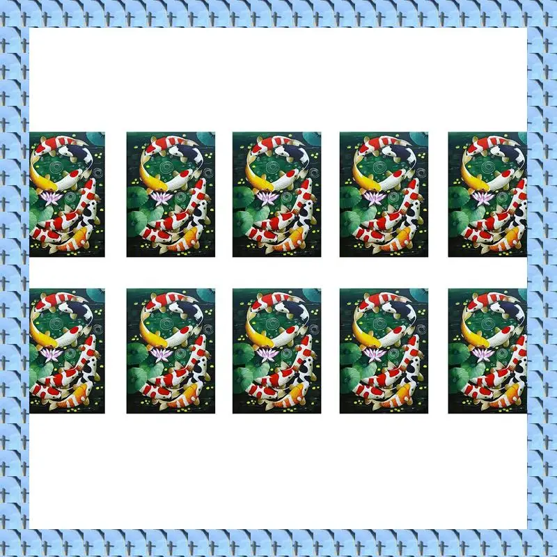 

NOCM 10X 5D художественная алмазная живопись полный алмазный набор для вышивки крестом кои вышивка домашний декор