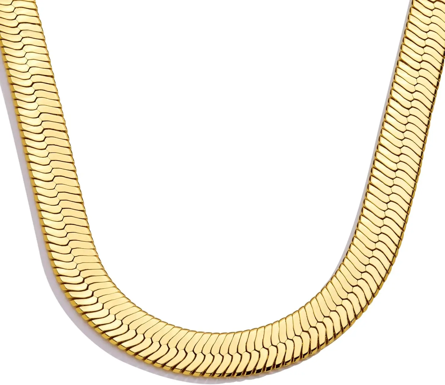 

Herringbone Necklace for Women Dainty Snake Chain Choker Layered Simple Non Tarnish Thin Chunky Sizes