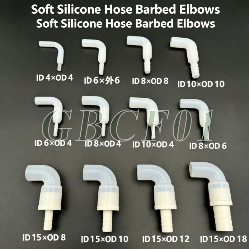 Silicone Elbow Soft Hard Pipes Connector Variable Diameter Elastic Right Angle Rubber Coupling Fish Tank Irrigation Garden