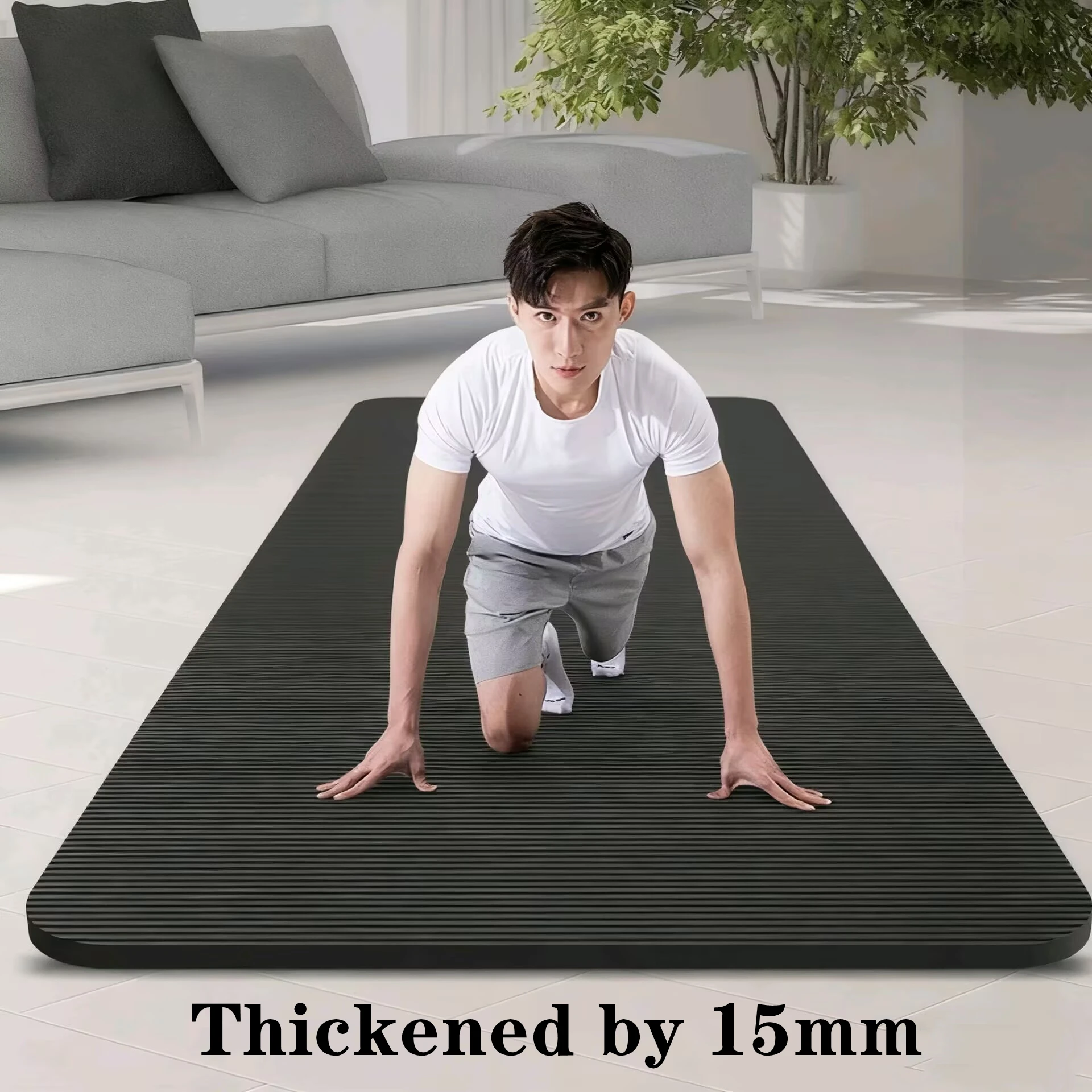 

185x60x1.5cm Thick Yoga Mats Anti-slip Sport Fitness Blanket for Exercise Yoga and Pilates Gymnastics Mat Fitness Equipment
