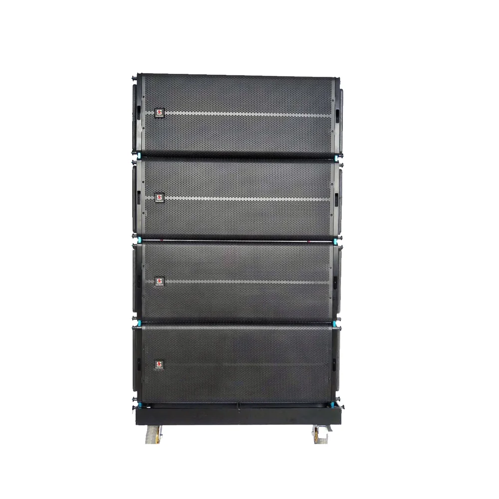Professional 200W Audio Line Array Speaker 2*12inch Indoor/Outdoor Lase Sound Active/Passive Wooden Type with 2-Way Design