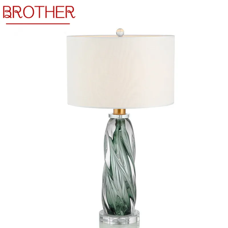 

BROTHER Nordic Glaze Table Lamp Modern Art Iiving Room Bedroom Study Hotel LED Personality Originality Desk Light