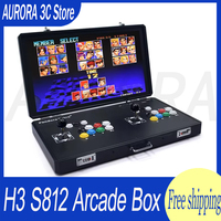 H3 RK3288 Retro Double Rocker Folding Portable Pandora Arcade Moonlight Box 24inch Home Game Fighting Custom Double Game Machine