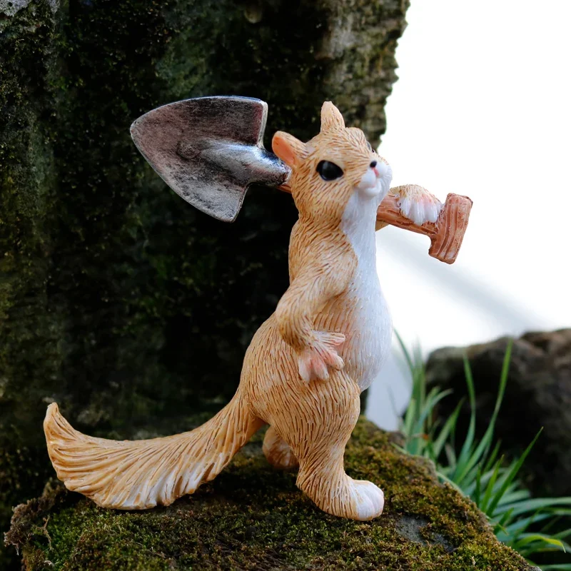 Garden Micro Landscape Animal Decoration Creative Squirrel Bonsai Home Decorative Gift