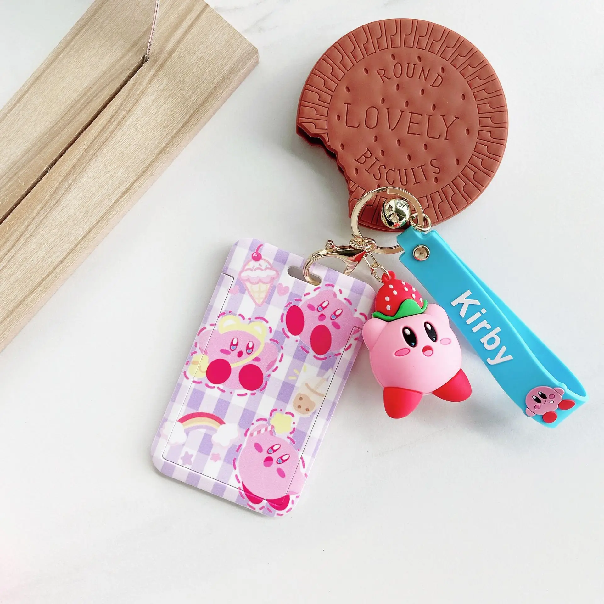 Cartoon Anime Star Kirby Kawaii Card Sleeve Kirby Doll Keychain Creative  Subway Campus Bus Card Protective Case Pouch Gift Toys - AliExpress 26
