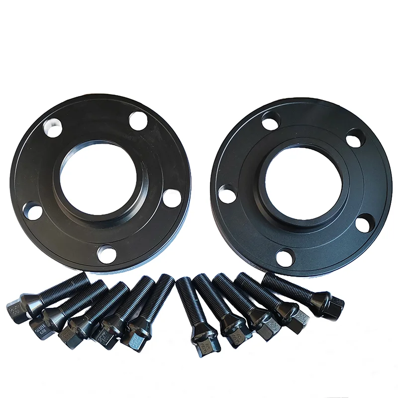 2개 10MM/15MM/20mm 5x112 66.6 휠 스페이서 BMW G26 2023용 | 10개 14x1.25 콘형 볼트 썸네일 2