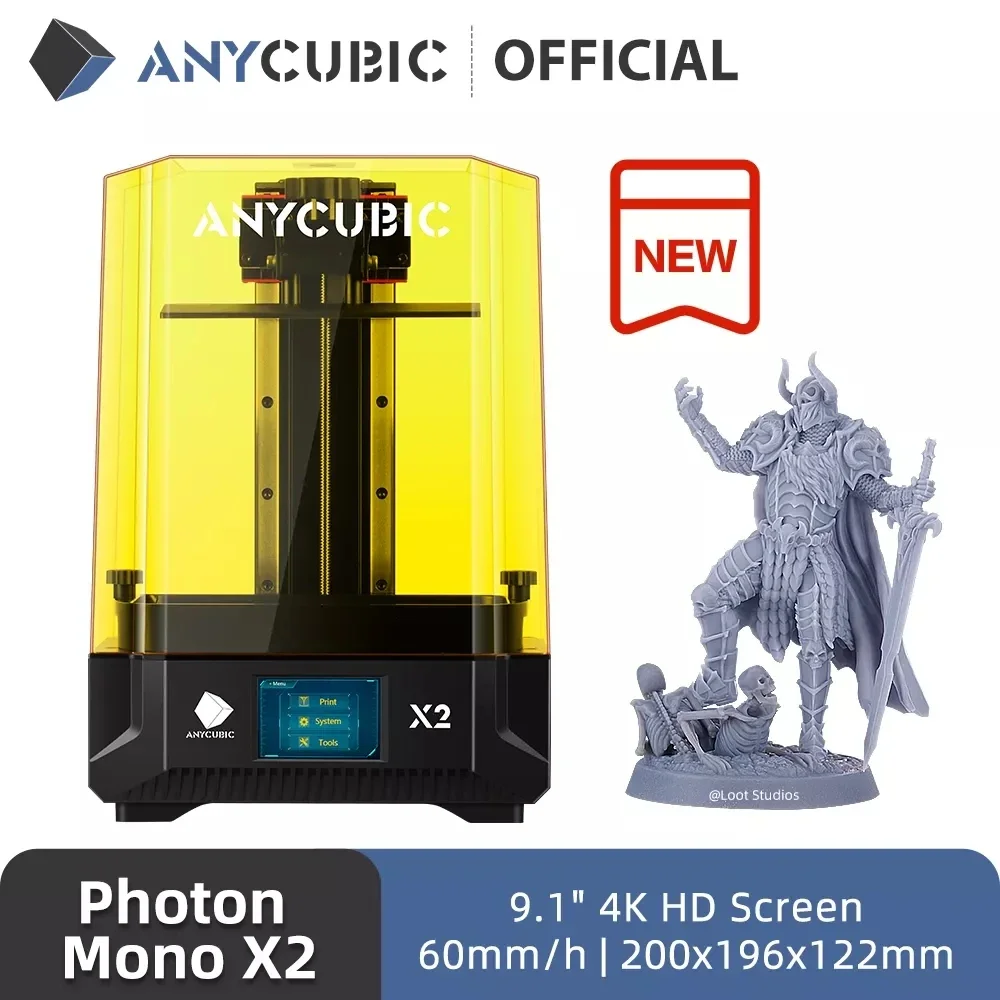 ANYCUBIC Photon Mono X2 Imprimante 3d 9.16inch 4K HD Screen Lcd Resin Impresora 3d Printer