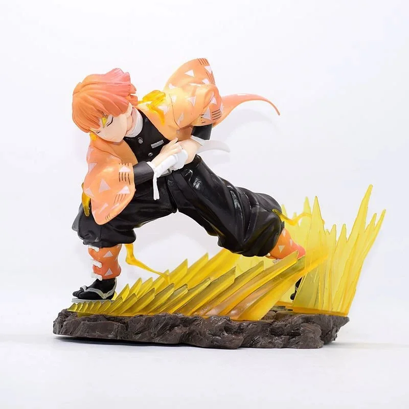 15cm Anime Demon Slayer Action Figure Model Agatsuma Zenitsu Collection Accessories Gift Collection