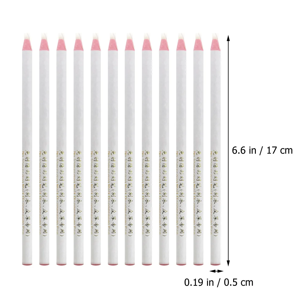 

12Pcs Roll Paper Drawstring Crayons High Temperature Vanishing Pens Multi-Purpose Fabric Marking Pens No Sharpening