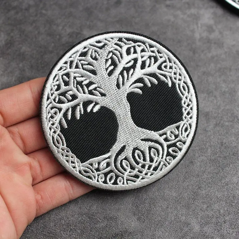 Carefully Consider The Embroidery Badge The Life Tree Circular Backpack Decorative The Personalized DIY Helmet Vest Patching.