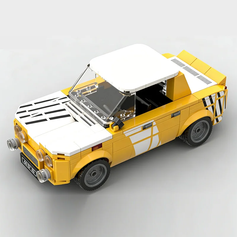 Speed Racing Car Model MOC Building Bricks Rally Racing Car Modular Technology Children Holiday Gifts Assemble Toys Suit