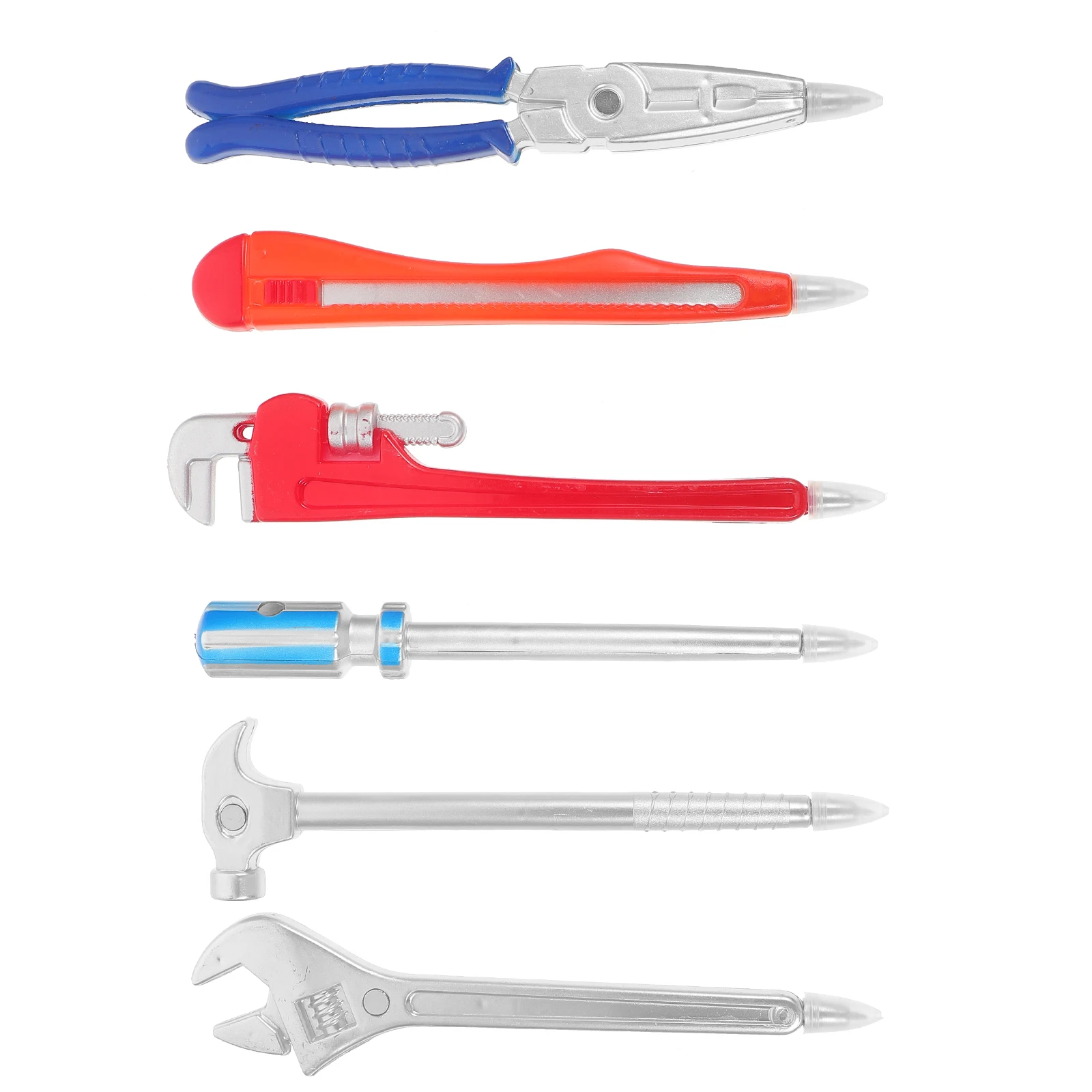 6 Pcs Hardware Tools Ballpoint Pen Cute Pens Fun Utility Knife Funny Household Pp Shape Ink