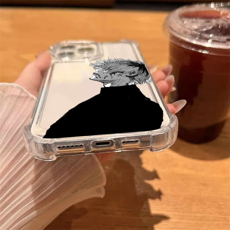Прозрачный чехол для телефона в стиле аниме «Токийский гуль» для iPhone 17, 16, 14, 15, 11, 12, 13 Pro Max 16E 16 Plus 17 Air, мягкий противоударный силиконовый чехол
