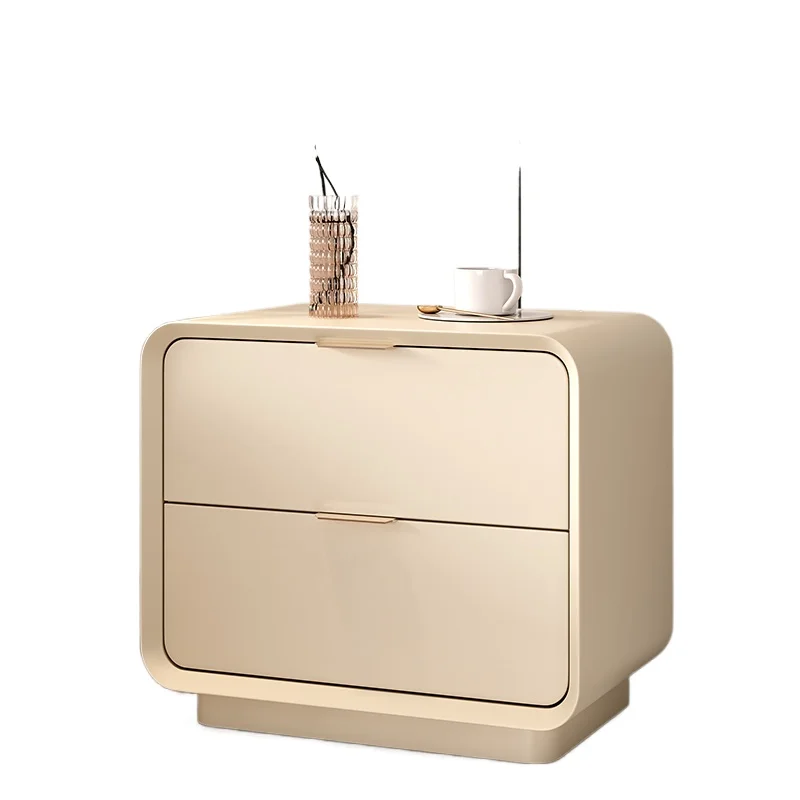 Small Drawers Luxury Storage Bedside Table Low Cheap Nightstand Bedroom Organizer Wood Trendy Criado Mudo Replica Furniture