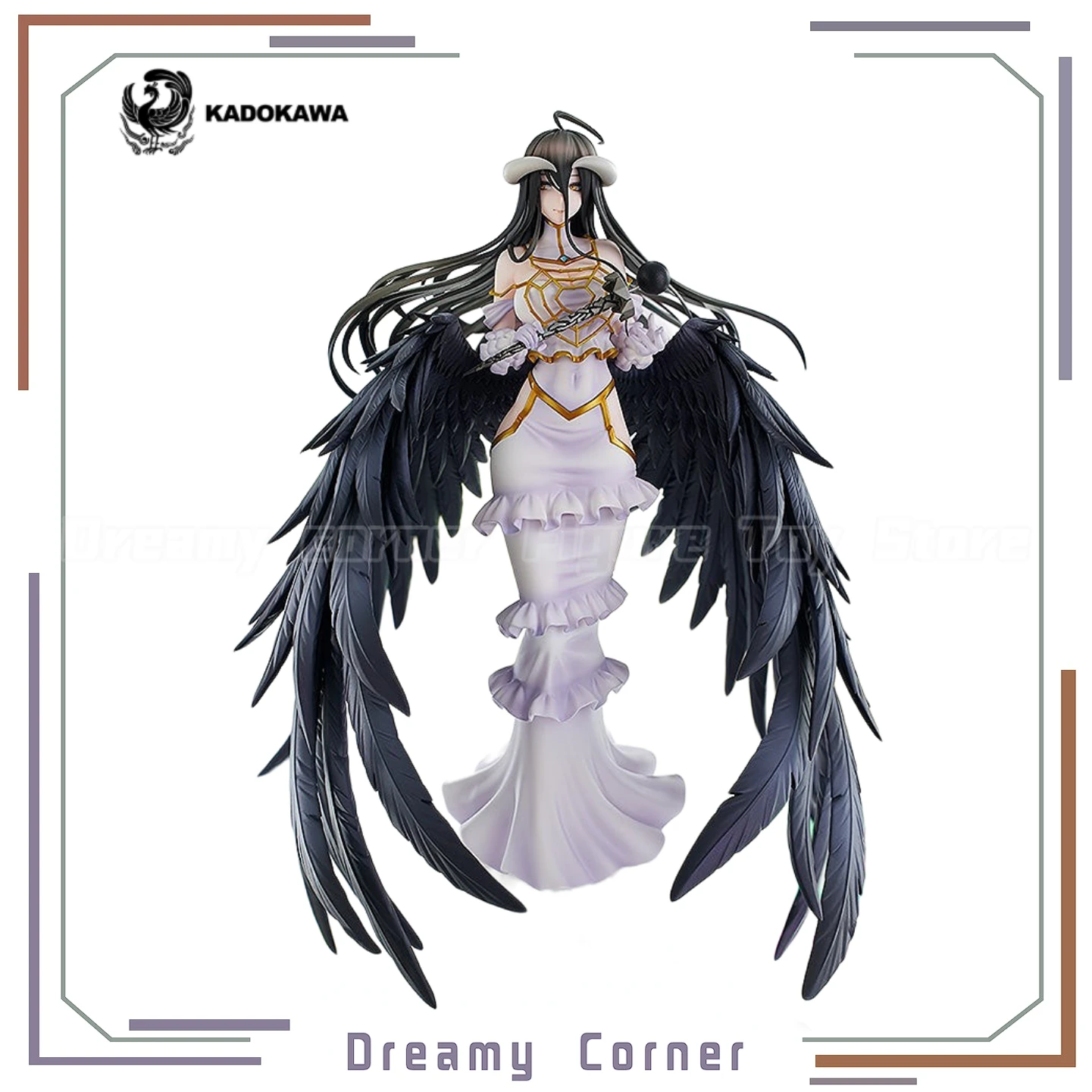 

【В наличии】Оригинальная фигурка KADOKAWA GSC OVERLORD Альбедо, версия So-bin, к 10-летию, масштаб 1/8, модель, украшение, игрушка