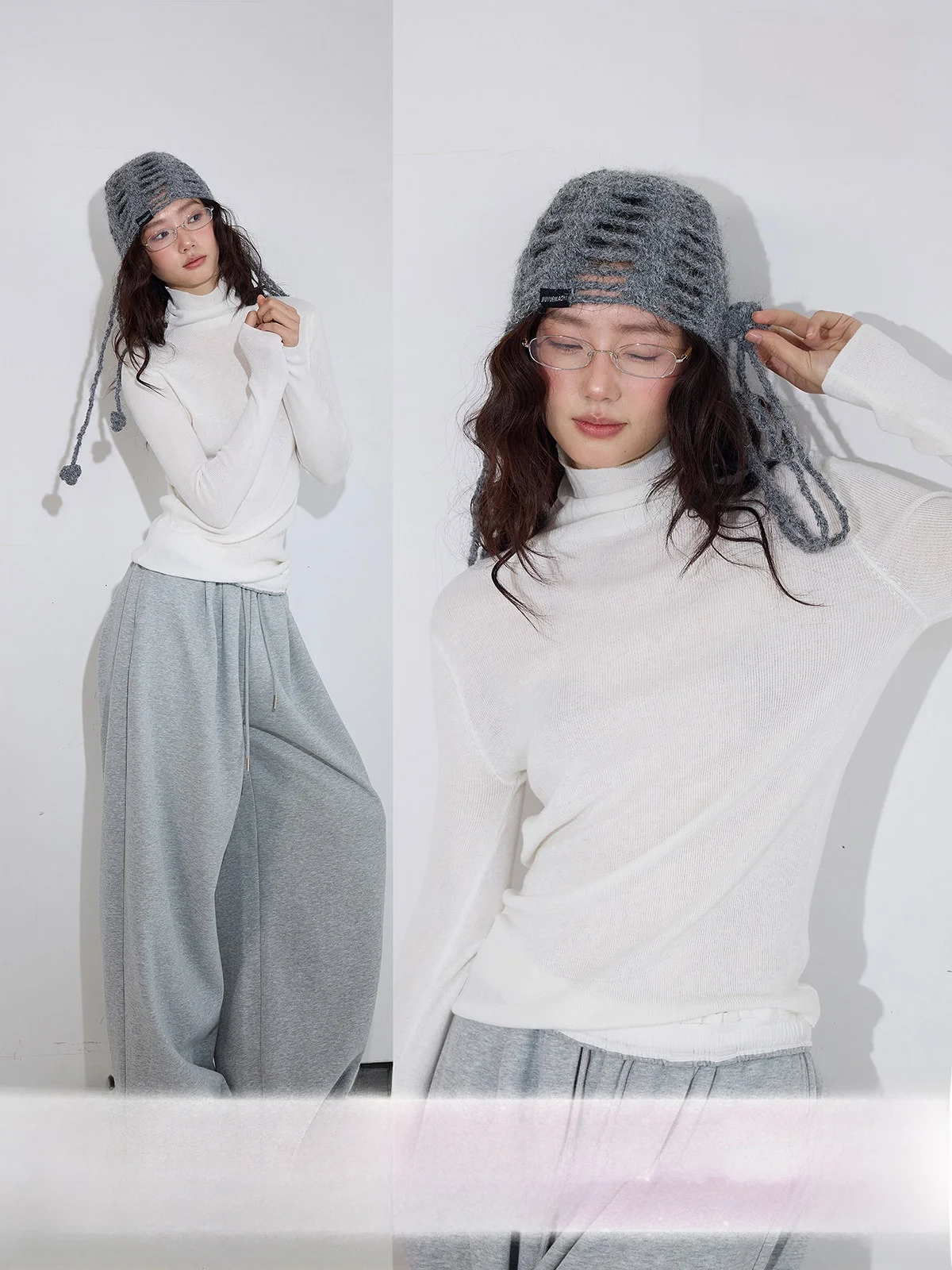 

NGOO Зимняя женская футболка с высоким воротником и длинным рукавом, облегающая, базовая, для танцев, белая, с полным покрытием тела