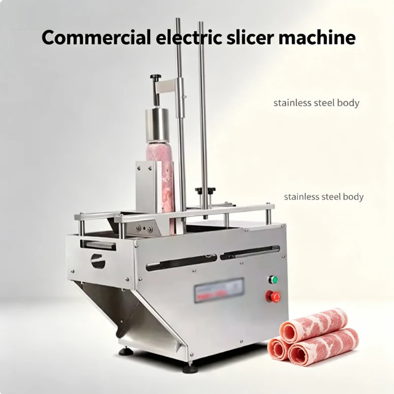

Automatic meat slicer Electric meat slicer Fat cow Lamb roll Ham Cheese Slicer Commercial use Electric flaker