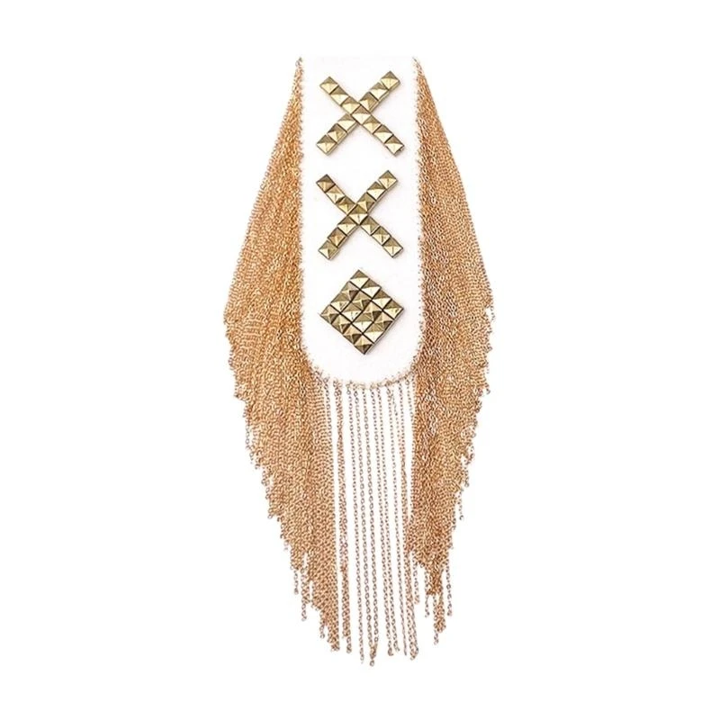 

R1WE Взгляд, ловящие золотые кисточки, костюм Epaulets сценический выставочный костюм, плечо эполеты для костюма и курток,