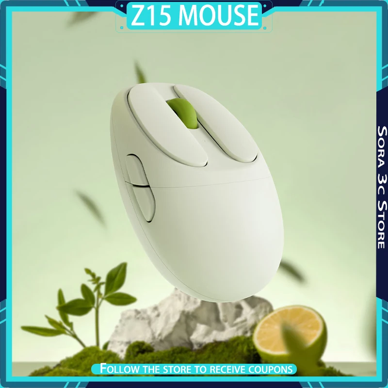 

Беспроводная Bluetooth-мышь Q Cube Z15, долговечная перезаряжаемая легкая и милая мышь, бесшумные аксессуары для офисного компьютера