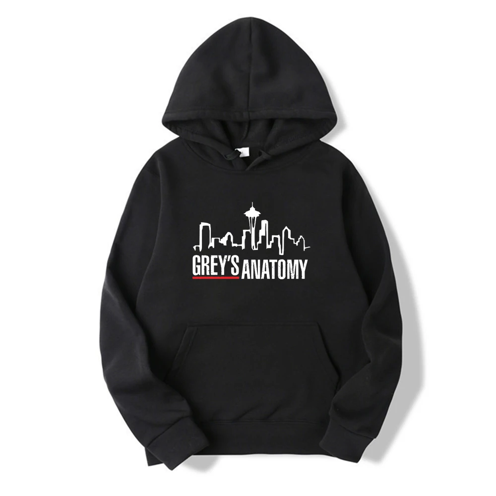 Grey's Anatomy Hoodie Grey Sloan Memorial Hospital Hoodies Women Long Sleeve Pullovers Casual Tops Tv Show Inspired Sweatshirt
