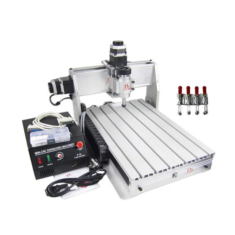 CNC Engraving Machine 3040 3 / 4 Axis Wood Carving CNC Router  Engraver  300*400  PCB Cutting Tool Parallel USB Port  220V  110V