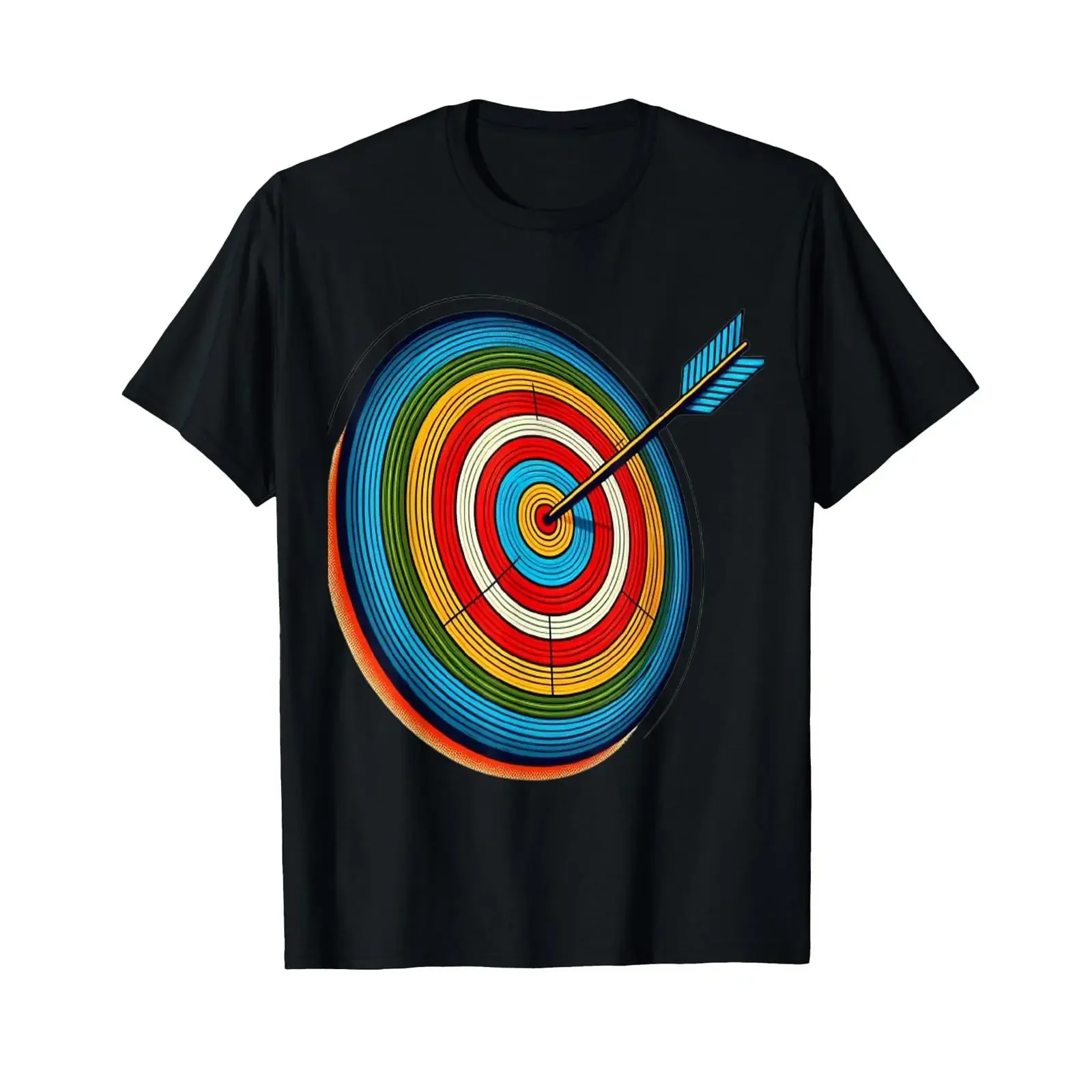Bullseye Arrows Accuracy Exactness Precision T Shirt vintage Washed Unisex Soft streetwear homme Comfortable Breathable Casual
