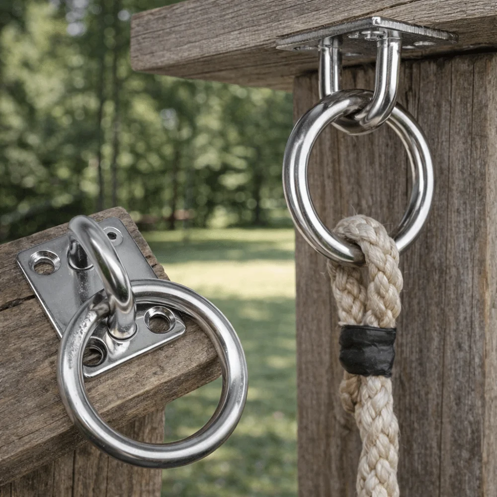 Hardware Stainless Steel Eye Hooks Anti-Corrosion Wall Mounted Garden Shed Hooks Marine Grade Stainless Steel Hooks Boat Mooring