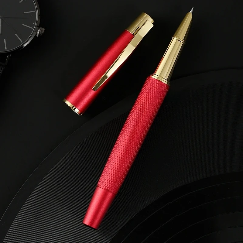 

Металлическая очень толстая шлифовальная полированная перьевая ручка ручной работы, наконечник с капюшоном 2,5 мм, двухслойный длинный нож, ручка для делового письма